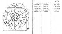 Плита круглая d 360х 40 с радиально-поперечным расположением т-обр. пазов 12мм (7081-2461) гост15202-70(восстановленная) (шт)