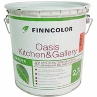 Финнколор краска для стен и потолков oasis kitchen&gallery 7 база а (9л)