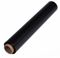 Пленка стрейч упаковочная (500мм х 20мкр) черная нетто 1800гр
