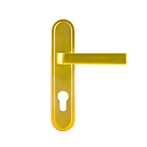 Ручка дверная на планке 108-62 мм (золото) нора