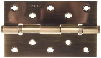 ЗУБР 125x75х2.5 мм, цвет старая латунь (ab), 2 шт, карточная петля (37601-125-5)