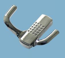 Крючок-вешалка квс-2 (бронзовый металлик) скрытое крепление 2 рожка