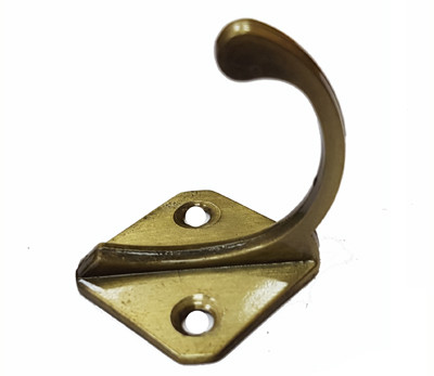 Крючок одежный 1-й малый зеленая бронза (б-32)