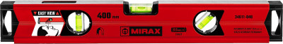 Mirax 400 мм, с зеркальным глазком, магнитный уровень (34611-040)