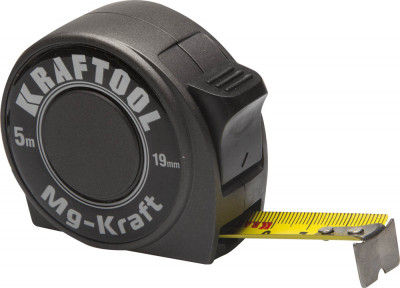 Kraftool mg-kraft, 5 м х 19 мм, ударопрочная профессиональная рулетка (34129-05-19)