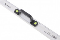 Линейка-уровень, 600 мм, металлическая, пластмассовая ручка 2 глазка// matrix