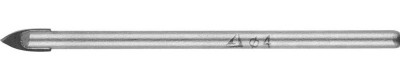 Stayer 4 мм, 2х кромка, цилиндр хвостовик, сверло по стеклу и кафелю (2986-04)