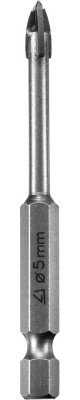 Stayer 5 мм, 4х кромка, hex 1/4, сверло по стеклу и кафелю (2985-05)