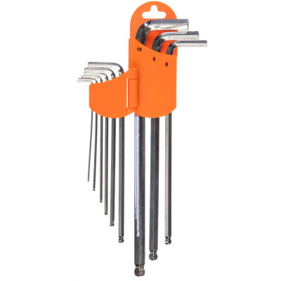 Neo tools ключи шестигранные, 1.5-10 мм, набор 9 шт 09-515