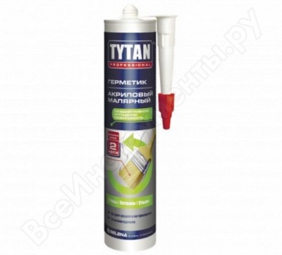 Tytan professional герметик акриловый, малярный, белый 310мл 10547