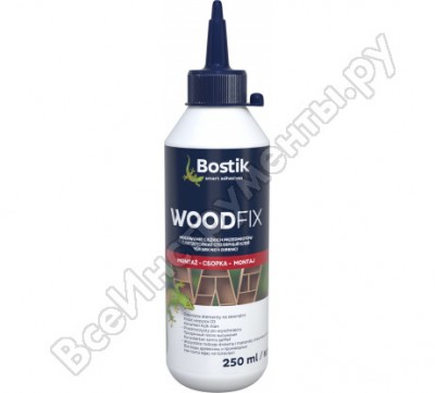 Bostik wood fix влагостойкий столярный клей 250мл 30612772