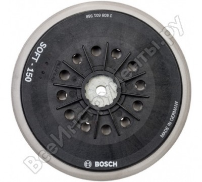 Bosch опорная тарелка multihole,мягкая, d150мм 2608601568