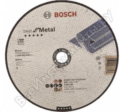 Bosch отрез круг best по метл 230x2,5, прям 2608603530