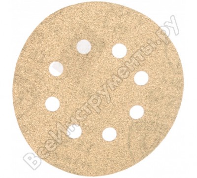 Klingspor шлиф-круг на липучке для обработки красок, лаков и шпаклевок с отверстиями ф125мм; р60; 8 отверстий 147642