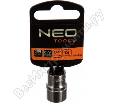 Neo головка сменная 6-гранная 1/4 13 мм 08-453
