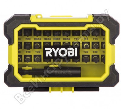 Ryobi набор ударостойких бит 25мм 31шт 5132002817