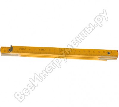 Top tools метр складной деревянный 2 м, желтый 26c012