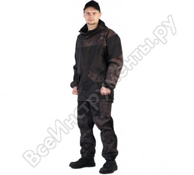 Ursus костюм горка-горец куртка/брюки кос818-питон черный; 56-58, 182-188