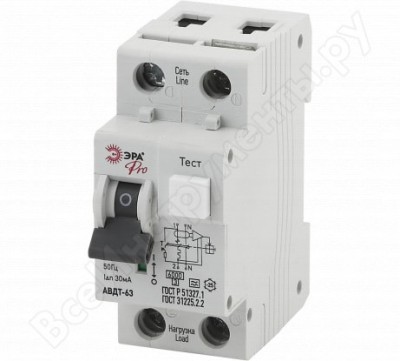 Автоматический выключатель дифференциального тока ЭРА NO-901-92 Б0031842