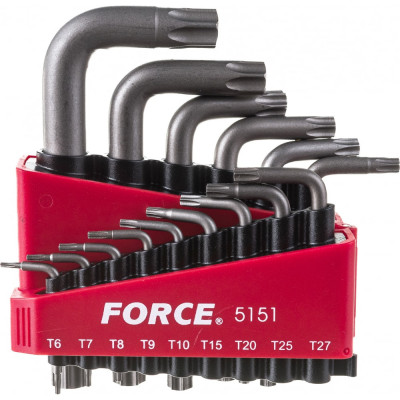 Force 5151 набор торкс г-образн.т6-т60 15 предм.