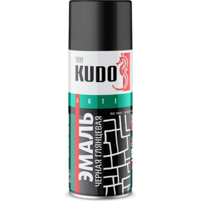 Kudo эмаль универсальная черная глянцевая ku-1002