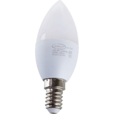 Светодиодная лампа декоративного освещения IONICH ILED-SMD2835-C37-8-720-230-6.5-E14 1302 1536