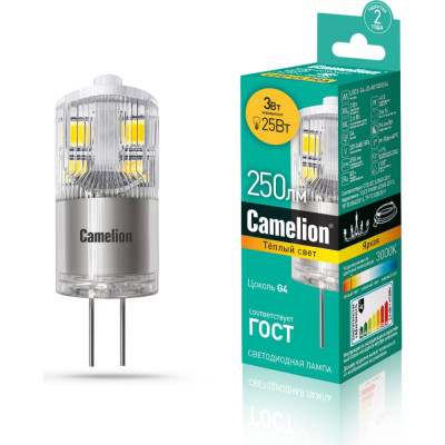 Светодиодная лампа Camelion LED3-G4-JD-NF/830/G4 13862
