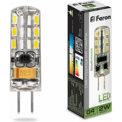 Светодиодная лампа FERON LB-420 G4 2W 4000K 25448
