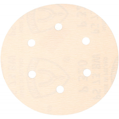 Klingspor шлиф-круг на липучке для обработки красок, лаков, шпаклевок с отверстиями ф150; р320; 6 отверстий 301227