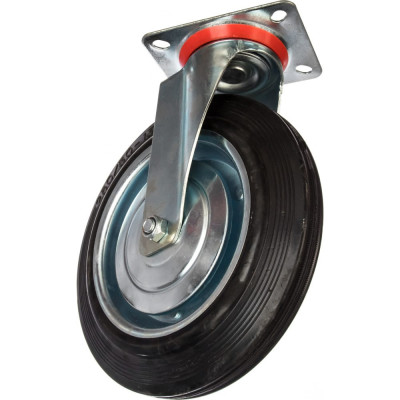 Стелла-техник колесо поворотное диаметр 250мм, грузоподъемность 210кг, резина, металл, 4001-250