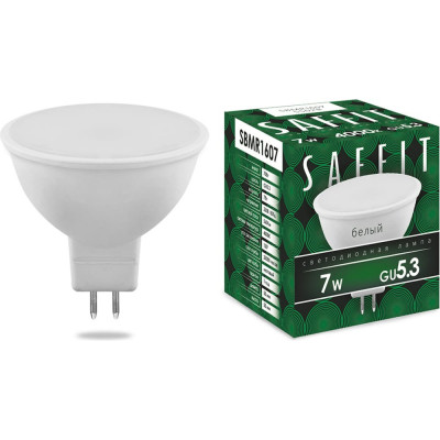 Светодиодная лампа SAFFIT MR16 GU5.3 7W 4000K SBMR1607 55028