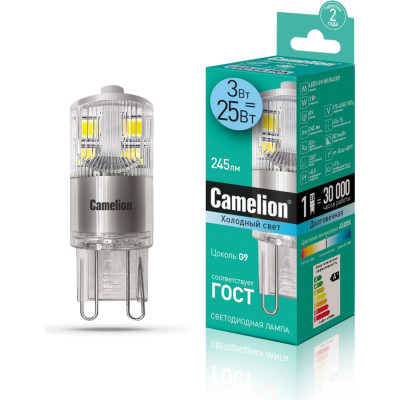 Светодиодная лампа Camelion LED3-G9-NF/845/G9 13703
