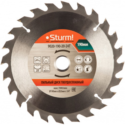 Sturm 9020-190-20-24t пильный диск