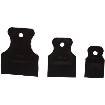 Ремоколор набор черных резиновых шпателей, 3 предмета: 40, 60, 80 мм /уп./ 12-2-103