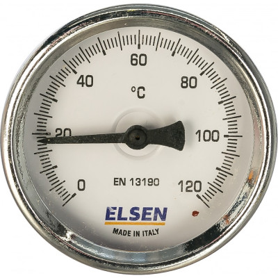 Elsen термометр биметаллический 63,накладной t c -от 0 до +120 et63.00