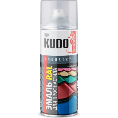 Kudo эмаль для металлочерепицы ral 9003 сигнально белый ku-09003r