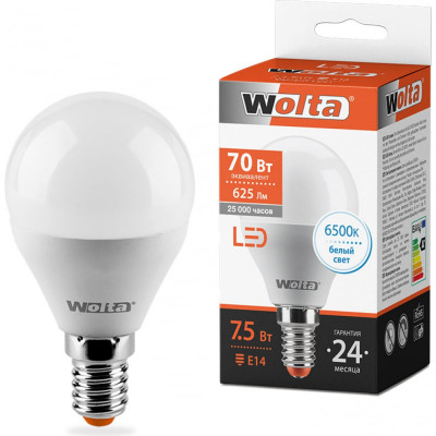 Wolta лампа LED 25w45gl7.5e14