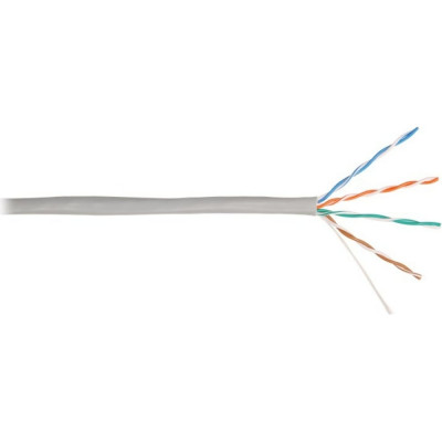 Nikolan кабель u/utp 4 пары, одножильный, серый, 305м nkl 4100a-gy