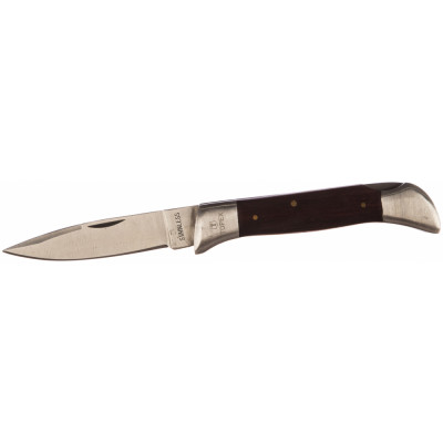 Topex нож универсальный, лезвие, складной, нержавеющее лезвие и корпус, фиксация лезвия, деревянные накладки 98z019