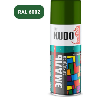 Kudo эмаль универсальная зелёная листва ku-10082