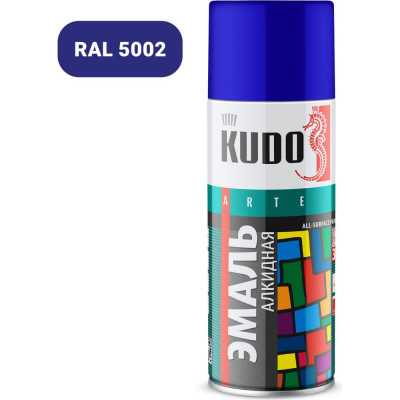 Kudo эмаль универсальная ульрамариново-синяя ku-10112