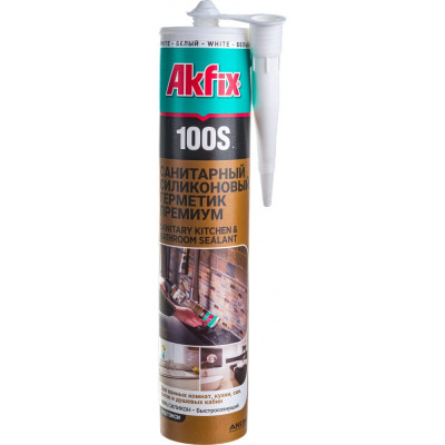 Санитарный герметик для кухни и ванной Akfix 100S SA032