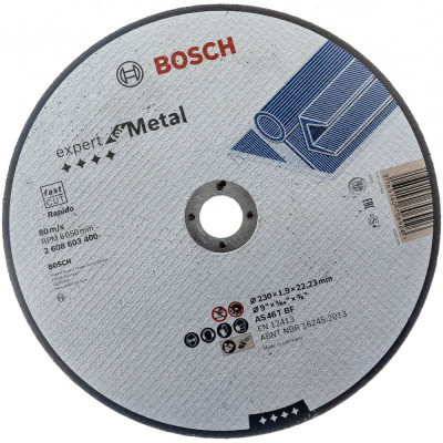 Прямой отрезной круг Bosch ExpertMetal 2608603400