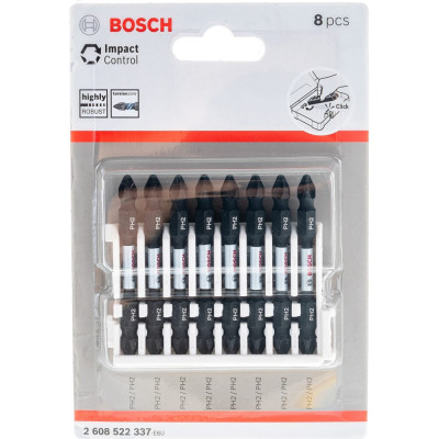 Bosch двухсторонние ударные биты ph2/ph2 2608522337