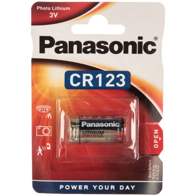 Батарейка Panasonic CR123 3В бл/1 литиевая 5410853017097