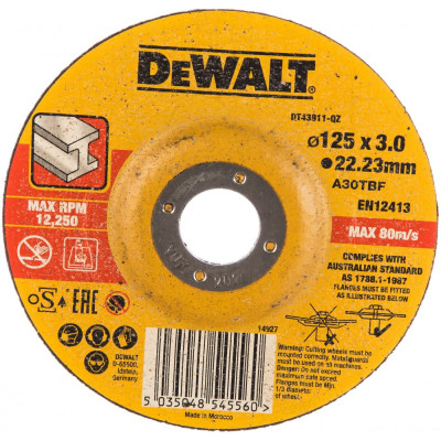 Отрезной круг по металлу Dewalt DT43911
