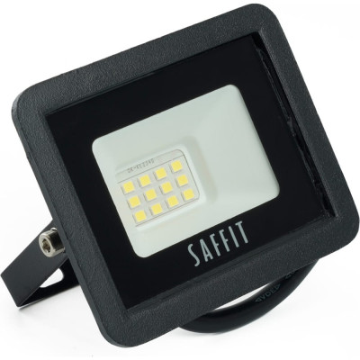 Светодиодный прожектор SAFFIT SFL90-10, черный 55067