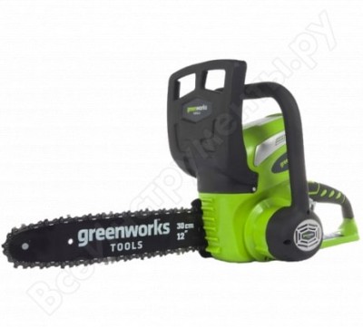 Greenworks цепная пила аккумуляторная g40cs30, 40v, 30 см, с 1хакб 4 а.ч и ЗУ 20117ub