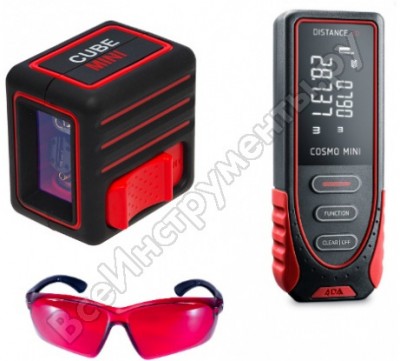 Ada комплект-6 cube mini basic edition + cosmo mini + visor red laser glasses а00558
