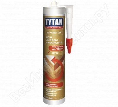 Tytan professional герметик акриловый для древесины и паркета, дуб 310мл 17133